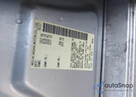 2017 Nissan Altima 2.5 Sl z USA, uszkodzony, nr VIN 1N4AL3AP0HC187359